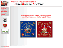 Tablet Screenshot of feuerwehr.erwitzen.de
